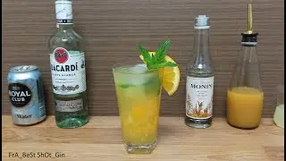 Рецепт коктейля Апельсиновый Мохито (How to make Cocktail #Mojito Orange) Ром, Апельсиновый сок...