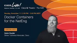 Docker Containers for the NetEng