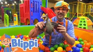 Blippi Visits Kinderland Indoor Playground! | Fun and Educational Videos for Kid