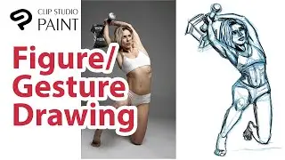 How I study  drawing Figure drawing/gesture drawing in clip studio paint #2 _Arttutor1