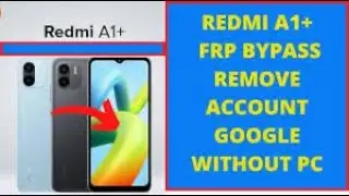 Redmi A1 Plus FRP Bypass Android 12 Update | New Trick | Redmi A1 Plus Google Account Bypass