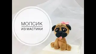 мопсик из мастики 🔴 запись эфира из instagram🔴Фигурка на торт 🔴 Фигурка мопса 🔴 Танинторт