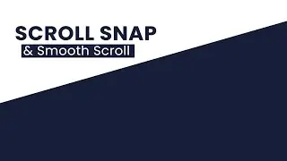 Smooth Scroll with Snap Scroll using HTML CSS  -  Snap Scroll