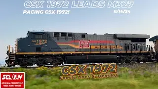 8/14/24 - CSX #1972 (Family Lines System) Heritage Unit leads M327!