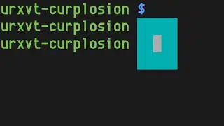 urxvt-curplosion, cursor locator extension for urxvt