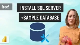 How to install SQL Server and import sample data