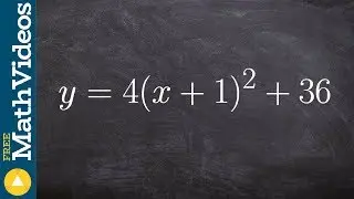 Learn how to find the solutions x intercepts and vertex of a quadratic in vertex form ex 7