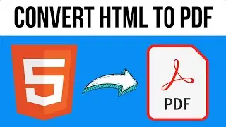 How to Convert HTML to PDF | How to HTML to PDF Converter (2024)