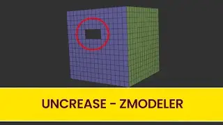 UNCREASE - Polygon Action - ZModeler - ZBrush