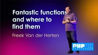 Fantastic functions and where to find them - Freek Van der Herten