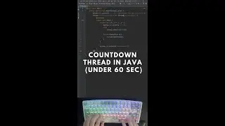 How to make a simple Countdown Timer (Threading Example in Java)