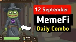 memeFi Daily Combo 12 September | memeFi Secret Code Today 12 September