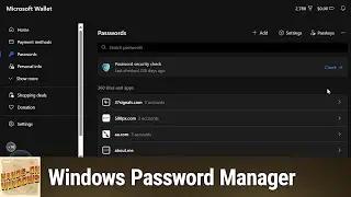 Windows Password Manager - Up Your Security