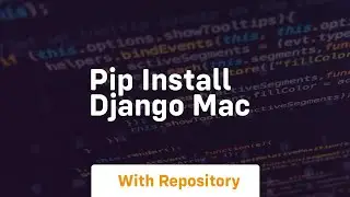 pip install django mac