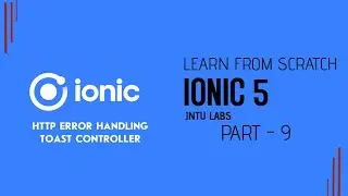 Ionic 5 Toast Controller as an service and Handling HTTP Errors