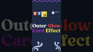 Glow Card design || How to create Card with animation using html css and js | 