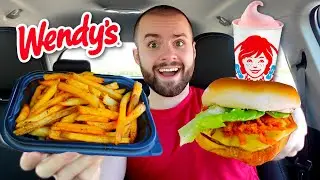 Wendy's NEW Ghost Pepper Fries + Ranch Chicken Sandwich Review!