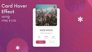 CSS Awesome Image Card Hover Effect | Animation