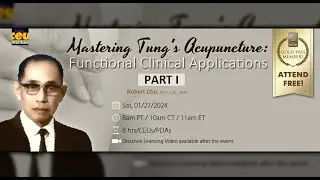 Mastering Tung's Acupuncture: Functional Clinical Applications, Part I | Acu Live CEUs/PDAs