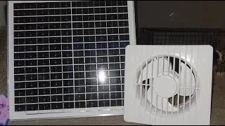 20W Solar Panel + 8 Inch High Speed Exhaust Fan