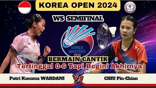 BERMAIN CANTIK - Putri Kusuma WARDANI (INA) vs CHIU Pin-Chian (TPE) | SF Korea Masters 2024