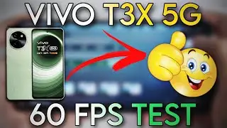 VIVO T3X 5G BGMI 60 FPS TEST | VIVO T3X 5G PUBG TEST | SD 6 GEN 1 PROCESSOR 🥵🔥