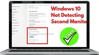 Windows 10 Not Detecting Second Monitor || Solution For Connecting Second Monitor In Windows 10