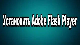 Как установить Adobe Flash Player