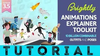 [DP669] Brightly | Animations Explainer Toolkit V3.5 - Final Cut Pro X & Apple Motion - Tutorial