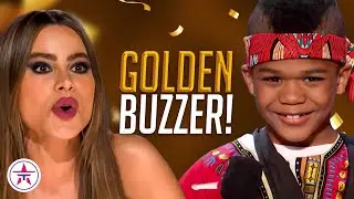 GOLDEN BUZZER! SHY 8-Year-Old Drummer SURPRISES The Judges!