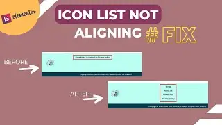 Icon list not aligning #fix | Elementor Icon List