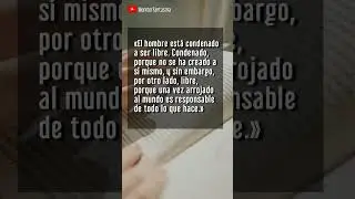 El ser humano está condenado a ser libre 🤓🆓 