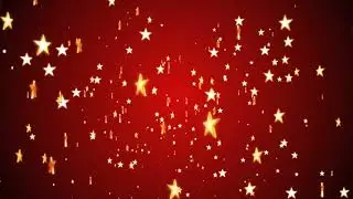 Christmas five-pointed star red background | Background Video