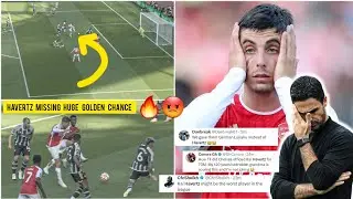 😡🔥Fans Angry reactions to Kai Havertz wastes huge golden chance Vs Manchester United