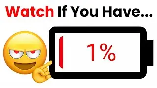 Watch This Video If Your Battery is More Than 1% 🚨