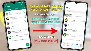 CARA TERBARU UBAH WA ANDROID JADI WA iPHONE FULL NADA NOTIF & NADA PANGGILAN iPHONE