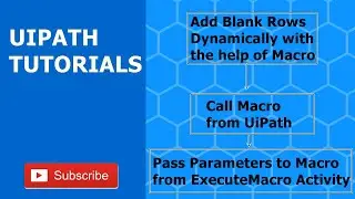 Add blank rows dynamically in Macro Excel in Uipath