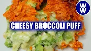 Cheesy Broccoli Puff- Lightened Up🧀🥦 EASY WW Friendly Recipe- Weight Watchers-With Calories & Macros