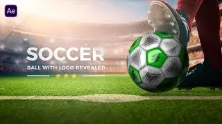 Soccer Ball with Logo Revealed - After Effects Template (Tutorial)