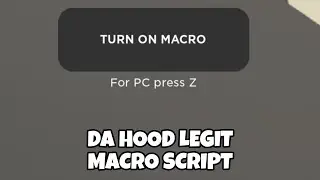 Roblox Da Hood Legit Macro Script Hack | Mobile & PC