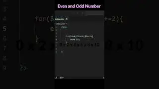 PHP For Loop Print Even & Odd Numbers | Numbers print with for loop | urdu/hindi #code #phptutorial