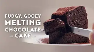 Melting Chocolate Cake | A Twice-Baked 2 Layer Creamy Gooey Fudgy Cake