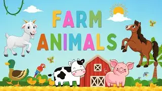 Farm Animals | Learn farm animals names in English | Kids vocabulary | English Educational Video