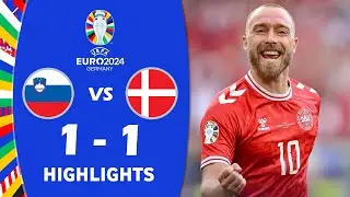 Slovenien vs Danmark 1-1 Højdepunkter | UEFA Euro 2024