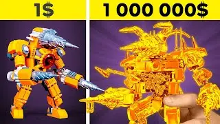 1$ Titan Drillman VS 1,000,000$ Titan Drillman 💸 Poor VS Rich Skibidi Toilet Crafts