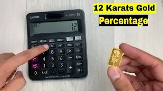 How to Find Out Percentage For 12 Karats Of Gold Jewelry Using Calculator