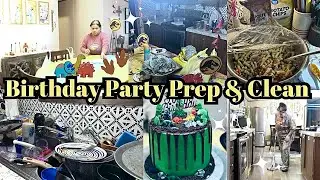 ✨NEW✨Birthday party Prep & Clean🎈 #birthday #dinosaur #cleanup