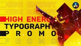 Energy Typography Promo ★ DaVinci Resolve Templates ★