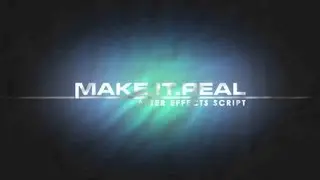 Make It Real - Free After Effects Preset