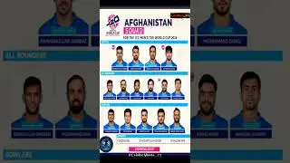 Afghanistan Squad For T20 World Cup 2024 
